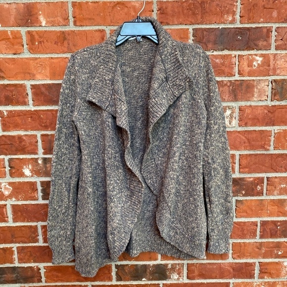 Cabi #880 Womens Small Swear By Brown Marled Open Front Chunky Cardigan - Picture 1 of 8